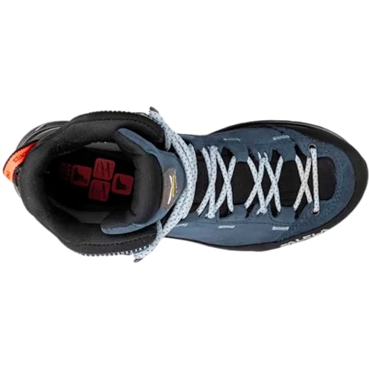 Salewa Mountain Trainer 2 Mid Gore-Tex, Damen Wanderschuhe mit 360° Gummirand, PU-Zwischensohle, blau (Größe 38.5) – Bild 3
