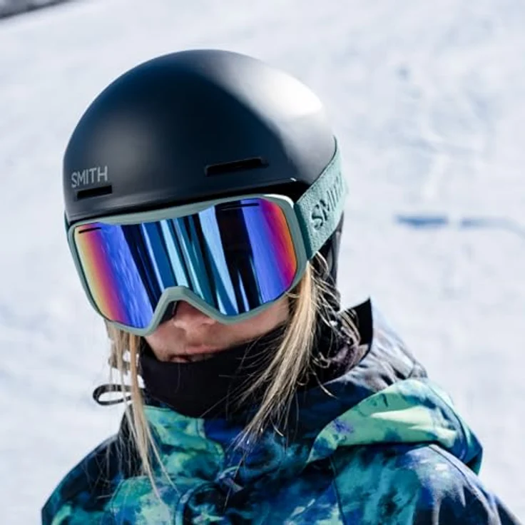 Smith Blazer S1, Skibrille mit zylindrischer Scheibenform, Antifog-Beschichtung und verspiegelten Gläsern für optimalen UV-Schutz, VLT 60% – Bild 3
