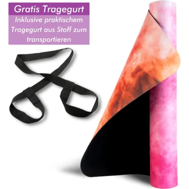CASAFIT Casa Fit Premium Yogamatte, Rutschfeste Fitnessmatte extra-dick und langlebig, Ideal für Yoga, Pilates und Gymnastik – Bild 4