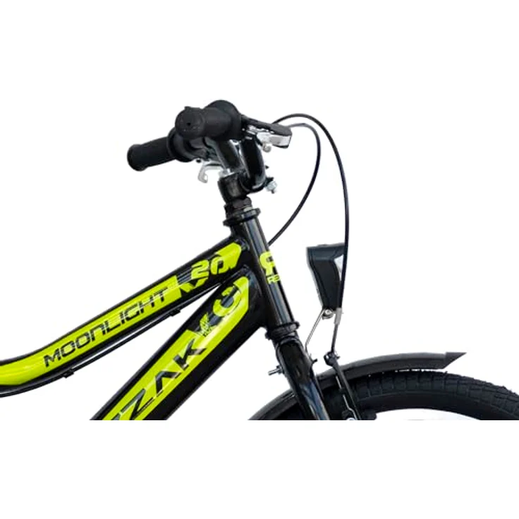 Rezzak 20 Zoll Fahrrad Kinderfahrrad Jungen Fahrrad 20 Zoll Rücktrittbremse RH 33 Schwarz Grün NEU-041, Cityrad mit Rücktrittbremse, Batteriebetriebene Lichter, Reflektoren, Klingel und bequemem Sattel – Bild 3