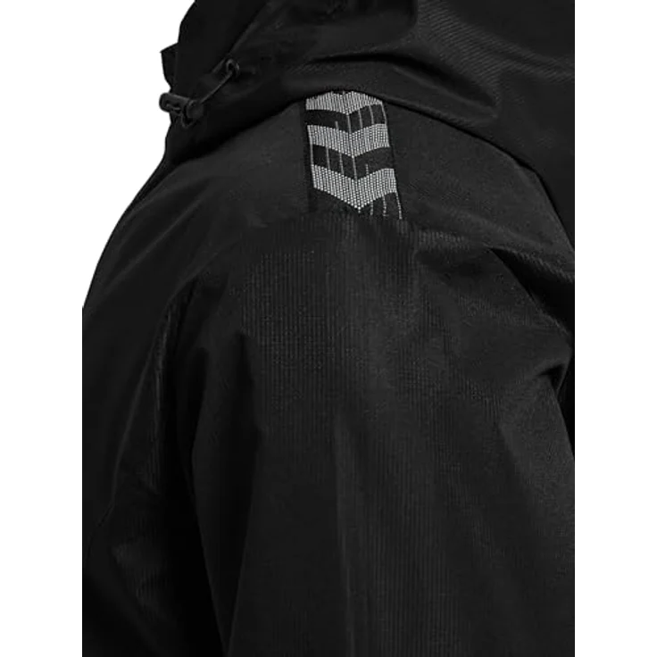 Hummel Hmlauthentic Allwetterjacke, Herren Schwarz, Größe L, mit Reißverschlusstaschen und Sturmstulpen – Bild 6