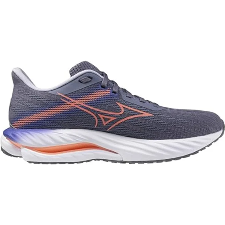 Mizuno Wave Inspire 21, Laufschuhe für Damen mit Anti-Pronation, stabil und atmungsaktiv, recycelte Materialien, Schwarz – Bild 4