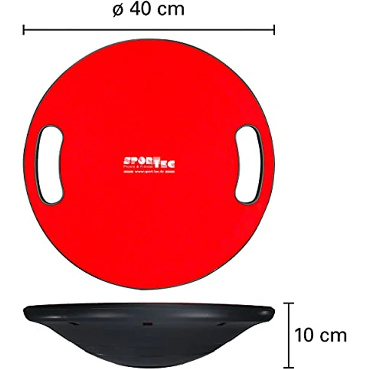 Sport-Tec Balance Board mit Griffen, ø 40 cm – Bild 3
