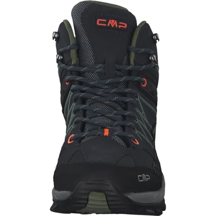 CMP Rigel MID 3Q12947, Herren Trekking Schuhe aus Wildleder mit TPU-Beschichtung und FullOn Grip Gummisohle, schwarz – Bild 5