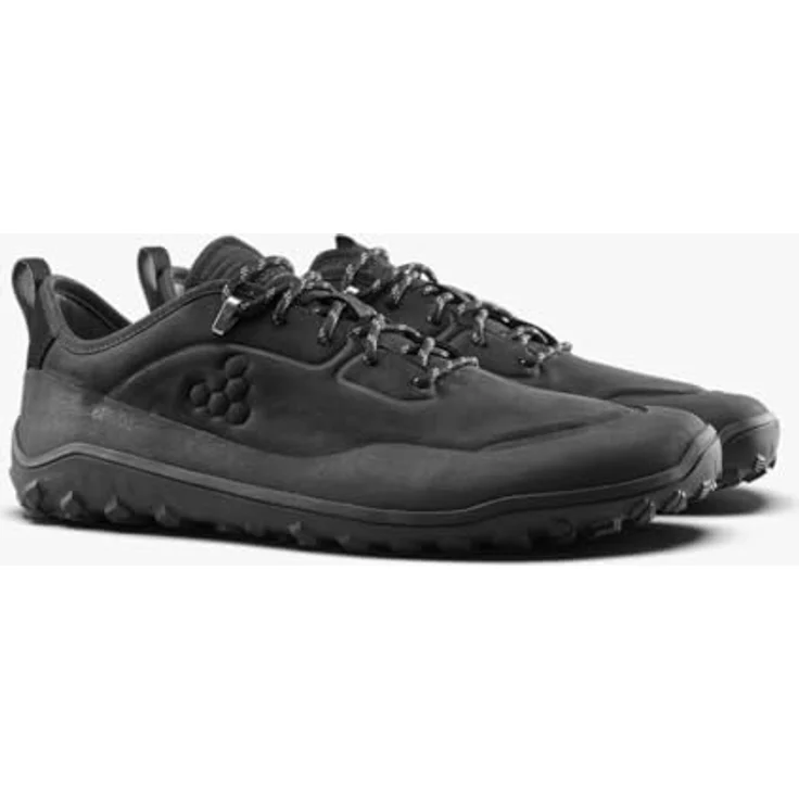 Vivobarefoot Tracker Leather Low, Wanderschuhe mit minimalistischem Design und hochwertigem Leder, Herren, obsidian – Bild 5