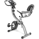 Sportana F-Bike Heimtrainer Eagle 3 Faltbar 10 Stufen 7 Sitzhöhen LCD Display Fitnessfahrrad 2 Zugbänder Fahrradtrainer Fitnessbike X-Bike