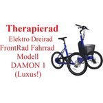 ElektroBest Damon 1, Elektro Therapierad für Erwachsene mit Heckantrieb, 25 km/h, 50 km Reichweite, blau