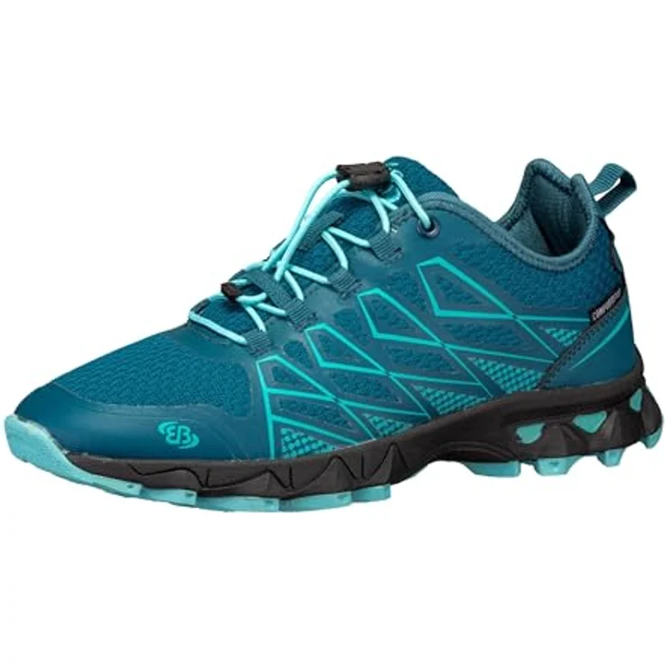 Brütting Mission, Damen Wanderschuhe mit wasserdichter Comfortex-Klimamembrane, Schnellschnürsystem, profilierte CME-Laufsohle, Größe 36, Türkis – Bild 1
