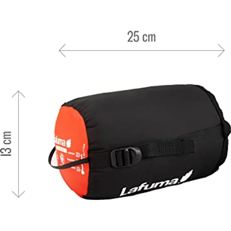 Lafuma Active 10°, Erwachsenenschlafsack mit Kompressionsbeutel, wasserdicht, Komforttemperatur 12°C, orange – Bild 5