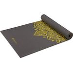 Gaiam Premium Printed Yogamatte, 6 mm Dicke mit Mandala-Design, latexfrei