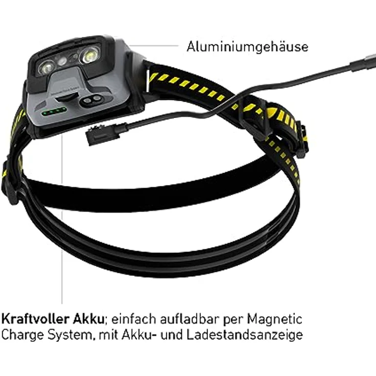 Ledlenser HF6R Work Stirnlampe Led wiederaufladbar | LED Kopflampe 800 Lumen wasserdicht mit Rotlicht | Outdoor Stirnleuchte IP68 | Aluminium Frontgehäuse | German Design & Engineering – Bild 3