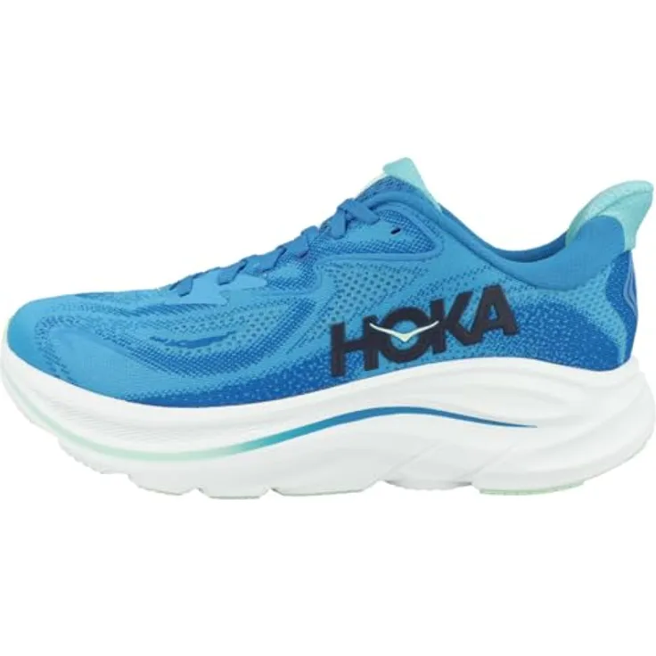Hoka Clifton 10, Herren Laufschuhe mit optimaler Dämpfung, atmungsaktivem Obermaterial, Farbe Blau, Größe 41