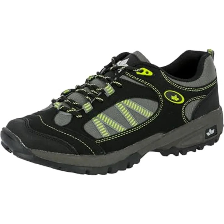 LICO work Lico Rancher Low Outdoorschuh, Sportlicher Wanderschuh aus Nylon mit textilem Innenmaterial, schwarz