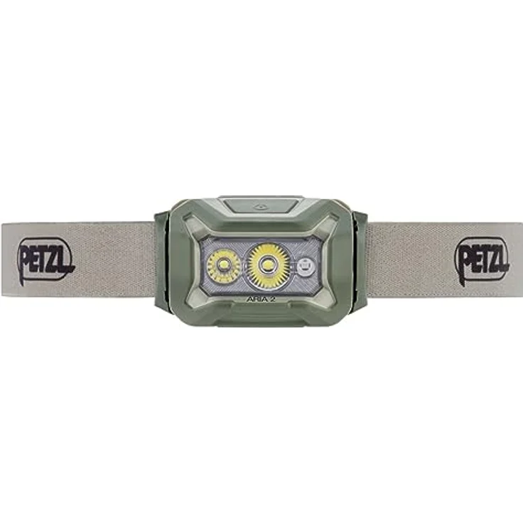 PETZL ARIA 2 RGB, Kompaktes wasserdichtes Stirnlampe mit 450 Lumen, Modi Weiß, Rot, Grün, Blau, Desert – Bild 2
