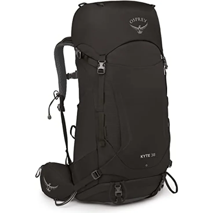 Osprey Kyte 38, Leichter Wanderrucksack in Schwarz, Größe WXS/S für optimalen Tragekomfort und Organisation – Bild 4
