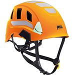 Petzl A020DA01 Strato Vent HI-VIZ Helm, orange, Kletterhelm mit Belüftung und hoher Sichtbarkeit