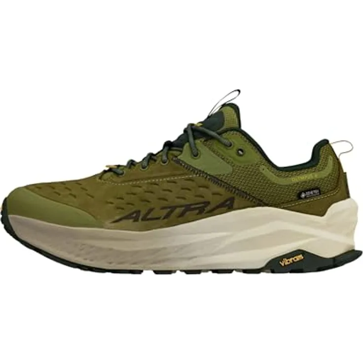 Altra Olympus 6 Hike Low GTX, Herren Laufschuhe, wasserdicht, Leder, Grün, Größe 44