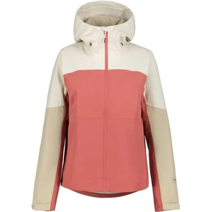 Icepeak Wanderjacke Bandera, wasserdicht und atmungsaktiv mit Kapuze, rosa, Größe 46