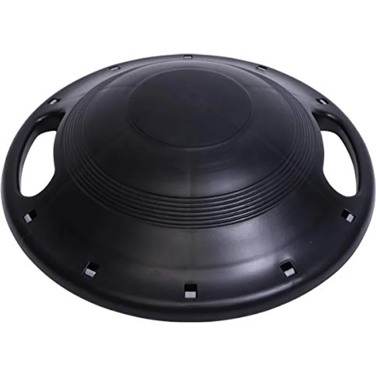 GORILLA SPORTS® Balance Board - mit Griffen, rutschfestem gummiertem Standfuß, Ø 40cm, Kunststoff - Wackelbrett, Therapiekreisel, Gleichgewichtstrainer, Balance-Board für Physiotherapie, Koordination – Bild 4