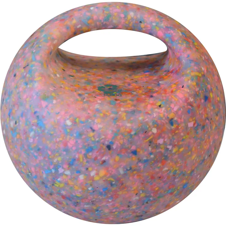 Trial Medizinball Recycle, 0,80 kg mit Griff, Durchmesser 190 mm, aus 98% recyceltem Material