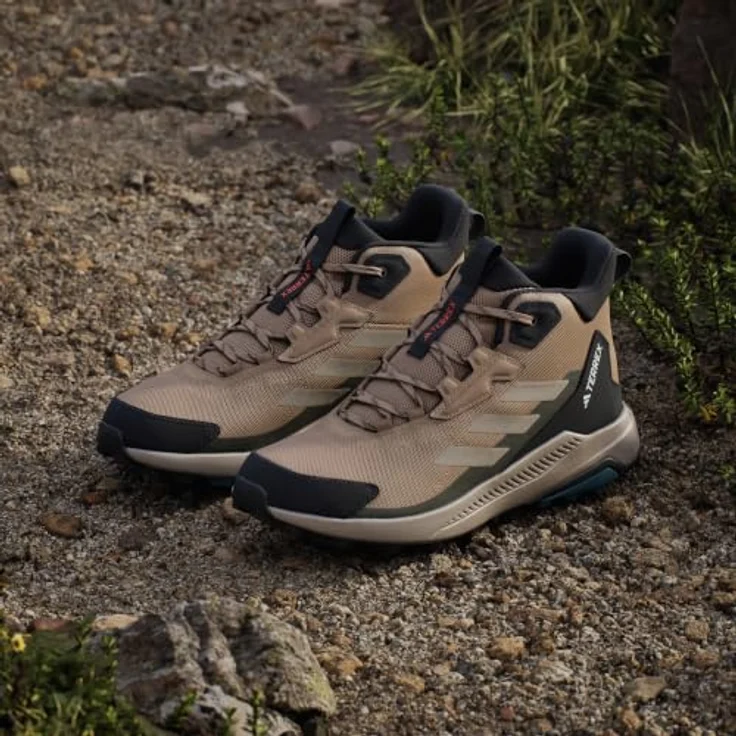 adidas Terrex Anylander Mid-Cut, Wanderschuhe für Herren mit EVA-Zwischensohle und Traxion Außensohle, schwarz – Bild 9
