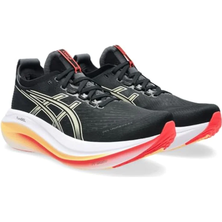 Asics Gel Nimbus 27, neutrale Laufschuhe mit FF Blast™ Plus Dämpfung, schwarz, Größe 11.5 – Bild 2