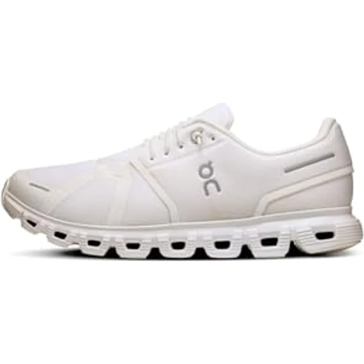 ON Running Cloud 6, Herren Sneakers, Laufschuhe mit CloudTec®-Dämpfung, minimalistisches Design in Weiß, Größe EU 44 US 10 – Bild 1