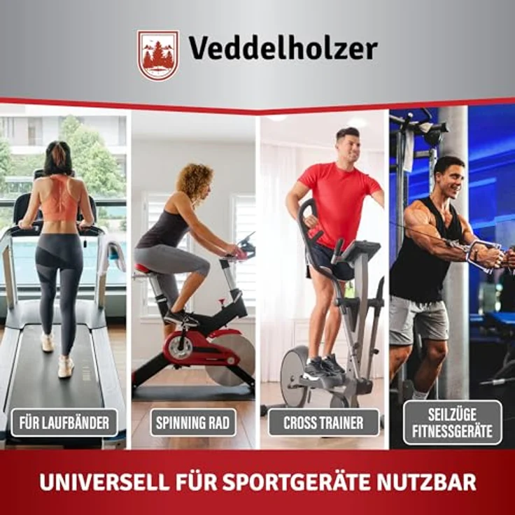 Veddelholzer Silikonöl 250 ml, 100% reines Schmieröl für Laufbänder, Cross Trainer und Spinning Bikes mit Dosierkappe & Pipette, geruchsneutral, Made in Germany – Bild 5