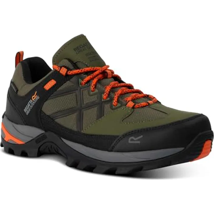 Regatta Samaris III Low Wanderschuhe, wasserdicht und atmungsaktiv, grün, Größe EU 46