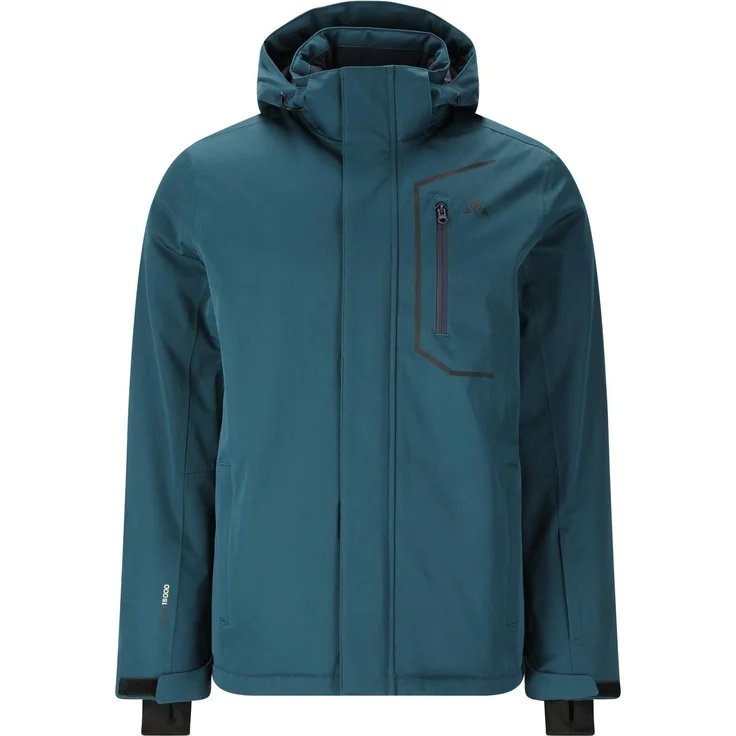 Whistler Carbon M Ski Jacket W-Pro 1500, wasserdichte Skijacke mit 15.000 mm Wassersäule, petrol, Größe 50/M