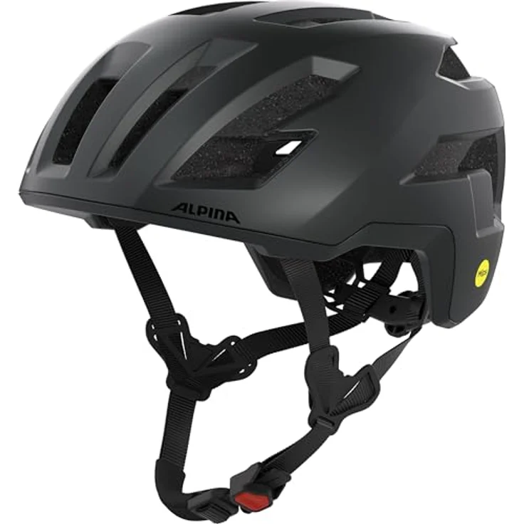 Alpina Taunus Gravel Mips Helm, Fahrradhelm mit leichtem Design, schwarz matt, für optimale Sicherheit und Belüftung – Bild 1
