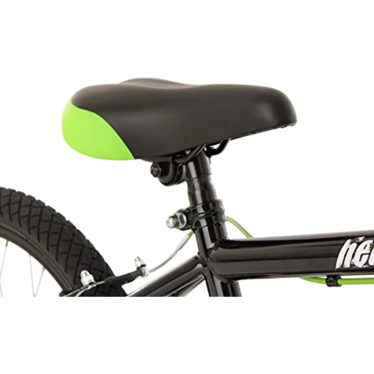 KS Cycling BMX-Rad Hedonic, 20 Zoll, 1 Gang, schwarz und giftgrün, mit 360° Rotorsystem und 4 Stahl-Pegs – Bild 9