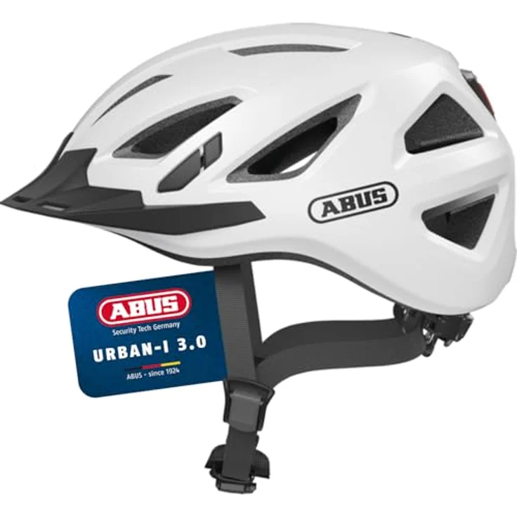 Abus Urban I 3. 0 Fahrradhelm - Polarweiß 61 - 65 cm – Bild 2