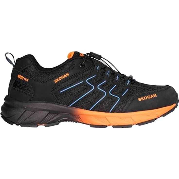Skogan Sko-Runner, Wanderschuh Schwarz mit Tex-Membrane für optimalen Nässe-Schutz – Bild 2