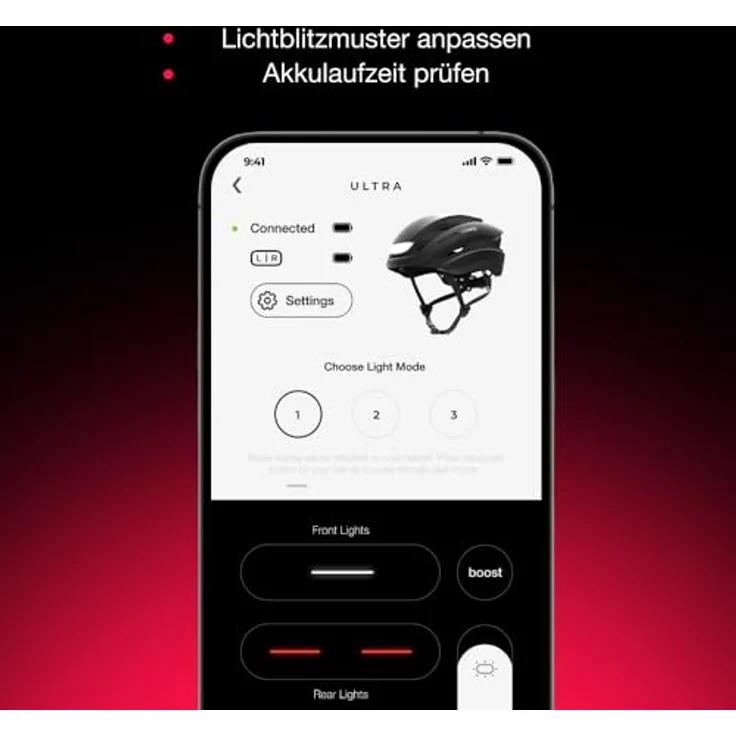 Lumen Labs Lumos Ultra Mips Fahrradhelm, Lime Green S, integrierte Blinker und Beleuchtung, leicht mit 370 g, USB-C Aufladung – Bild 4