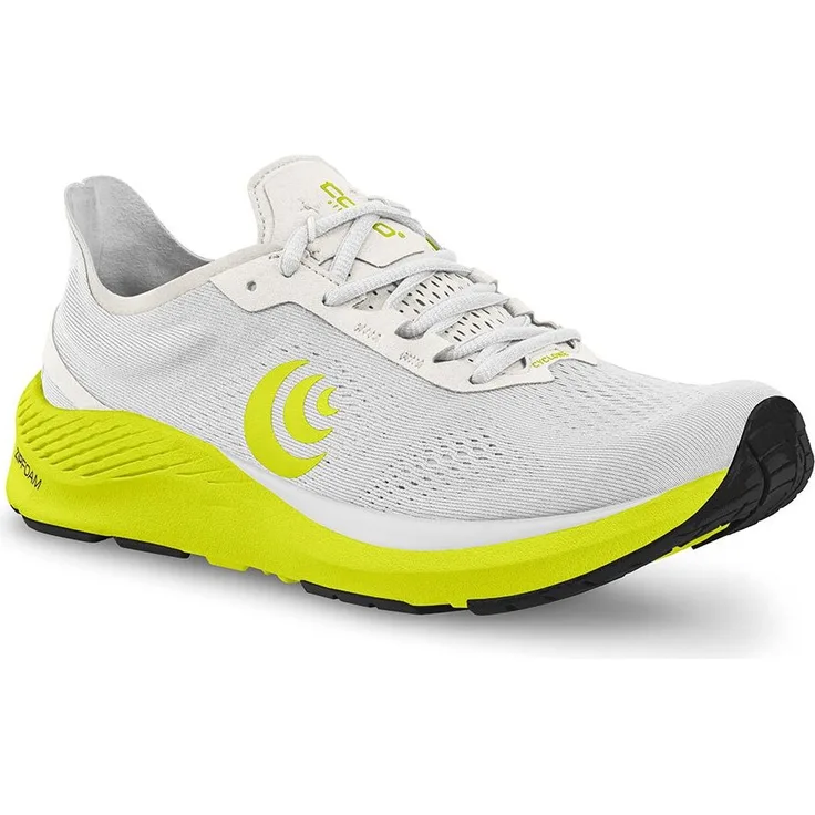 Topo Athletic Cyclone Laufschuhe, leicht und reaktionsfreudig mit ZipFoam, weiß, EU 44, für Herren