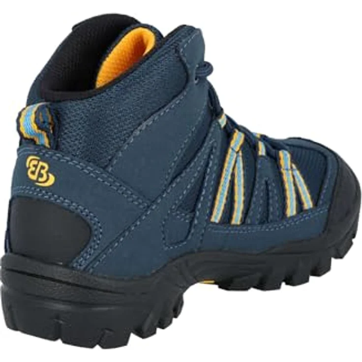 Brütting Ohio High, Jungen Wanderschuhe mit regulierbarer Schnürung und rutschfester Vibram-Laufsohle, Blau – Bild 4