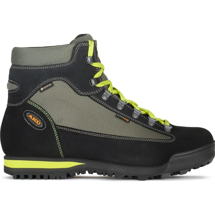 No Name Slope Schuhe GTX, Herren Wanderschuhe, anthrazit-lime, Größe 9.5 (44), atmungsaktiv und stabilität für anspruchsvolle Wanderungen