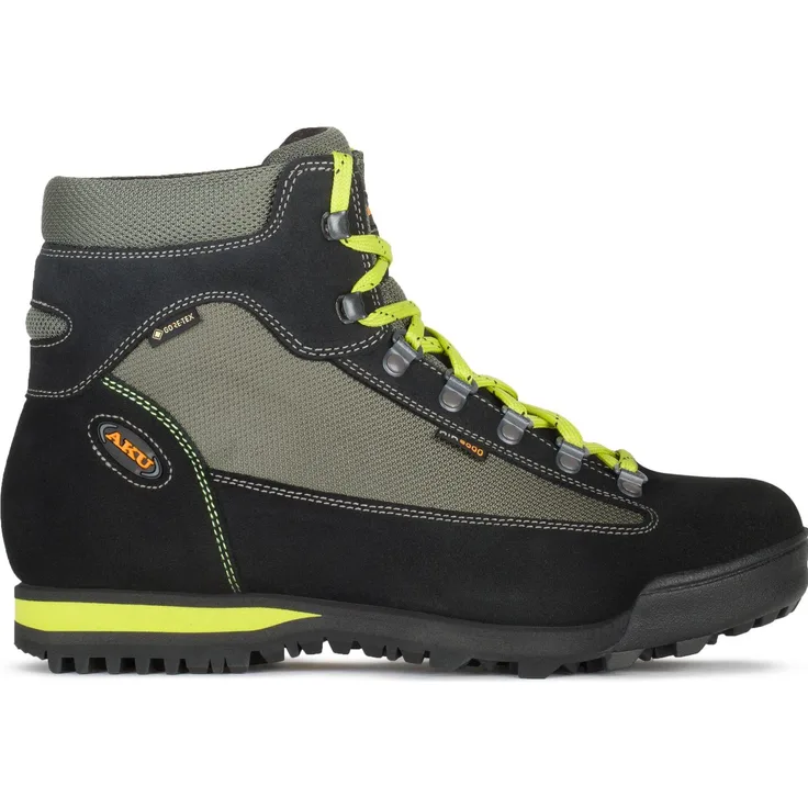 No Name Slope Schuhe GTX, Herren Wanderschuhe, anthrazit-lime, Größe 9.5 (44), atmungsaktiv und stabilität für anspruchsvolle Wanderungen