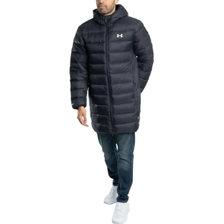 Under Armour Legend Daunenparka für Herren, wasserabweisend mit 600er Entendaunen-Isolierung, XL, schwarz – Bild 7