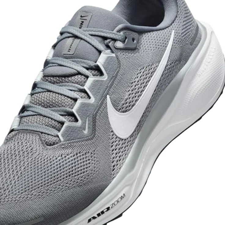 Nike Pegasus 41, Herren Laufschuhe mit reaktionsfreudiger Dämpfung und atmungsaktiven Materialien, Grau, Größe 44.5 – Bild 7