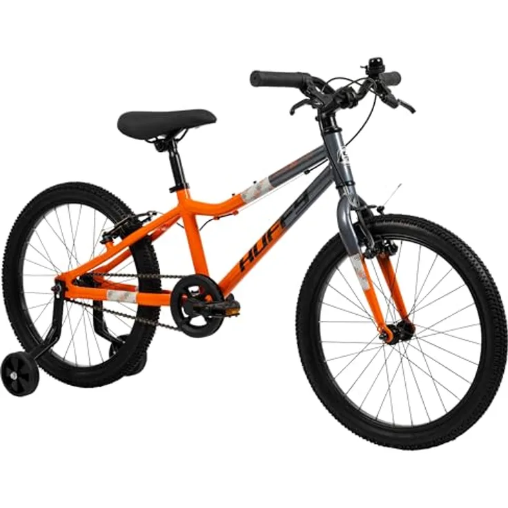 Huffy 20-Zoll Literide Single-Speed Fahrrad, Aluminiumrahmen, tangerine-orange und kieselgrau, für Kinder 5-9 Jahre