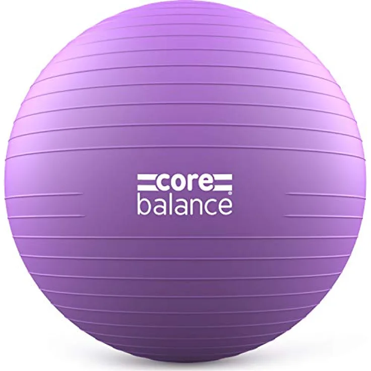 Core Balance, berstsicherer Gymnastikball - für Fitness Yoga Schwangerschaft - 55cm 65cm 75cm 85cm - inkl. Luftpumpe