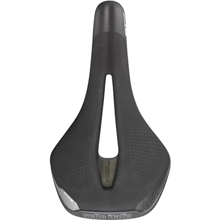 Selle Italia ST5 Flow, Fahrradsattel mit Gelpolsterung und Druckentlastung, Hi-Viz-Einsätze für erhöhte Sicherheit – Bild 2