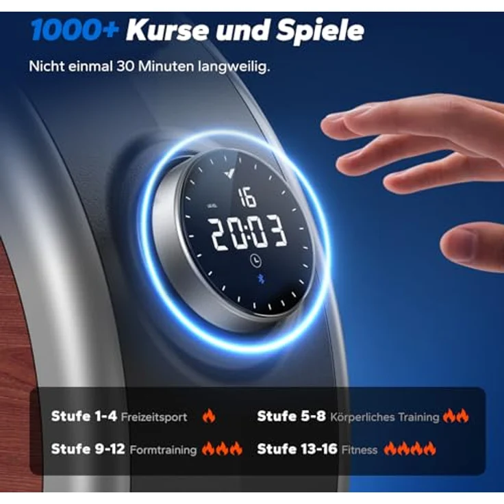MERACH Q1S Pro Electric Rudergerät, 16 Widerstandsstufen, leises magnetisches System, exklusive App, verbesserte Doppelschienen für höhere Stabilität, einfacher Aufbau – Bild 3
