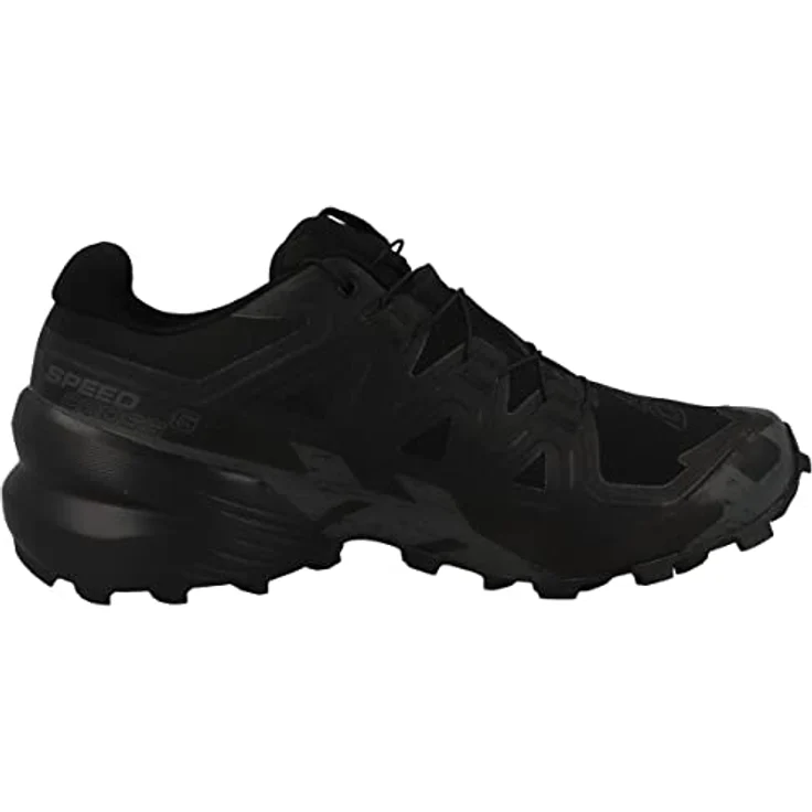 Salomon Speedcross 6 GTX, Herren Laufschuhe mit robustem Mesh-Obermaterial, Schnellschnürung, Schwarz, Größe 48 – Bild 3