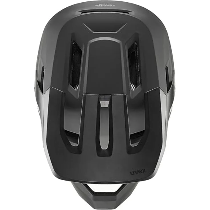 Uvex RAVAGE Fullface MTB-Helm, Hardshell mit Coolmax®-Technologie, 52-55cm, schwarz-grau matt, 12 Lüftungen, ASTM F1952 – Bild 4
