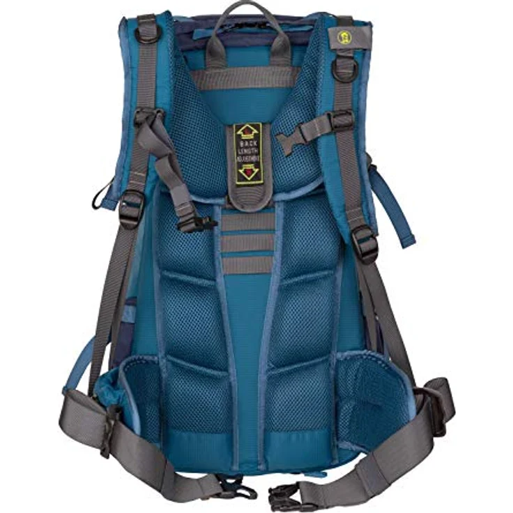 Trollkids Kinder Rucksack Trolltunga, Petrolgrün/Lime, 30L Wanderrucksack mit gepolstertem Rücken – Bild 3