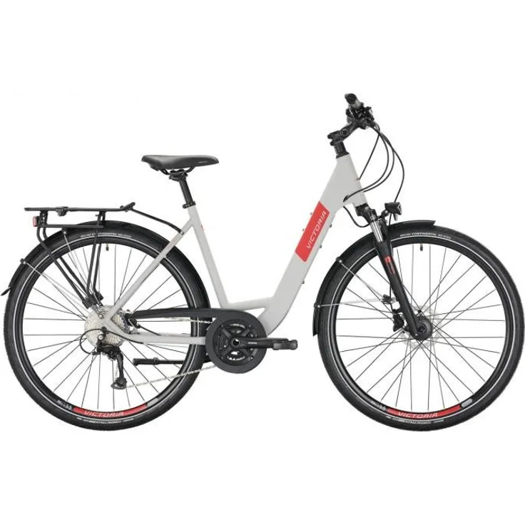 Victoria Trekkingrad "Trekking 4.7" Mod. 22, Wave, 28", supersonic sil, ideales Rad für Alltag und Abenteuer