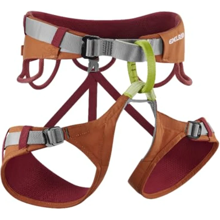 EDELRID Klettergurt Jay IV, Butterfly-Shape, Center Fit Konstruktion, selbstblockierende Slide Block-Schnallen, Farbe hokkaido – Bild 1